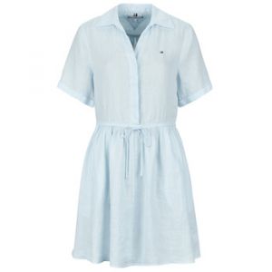 Robe courte Tommy Hilfiger ESS LINEN SHORT SS DRESS Bleu - Taille EU S,EU M,EU L,EU XL