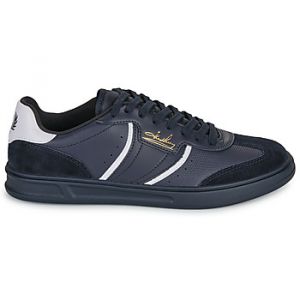 Baskets basses Fred Perry B4 EMBOSSED LEATHER - SUEDE Bleu - Taille 41