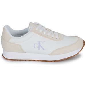Baskets basses Calvin Klein Jeans RUNNER LACEUP LOW MIXMG Blanc - Taille 38,39,40