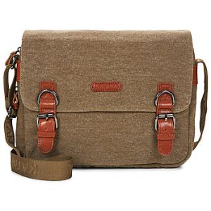 Sac bandouli&egrave;re Katana 6582 BESACE MOYENNE - TOILE GARNIE CUIR Marron - Taille Unique
