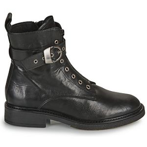 Boots Myma 7104-CUIR-NOIR Noir - Taille 37,38,39,40