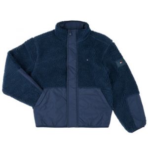 Polaire enfant Tommy Hilfiger QUILTED BOMBER Marine - Taille 8 ans,10 ans,12 ans,14 ans,16 ans