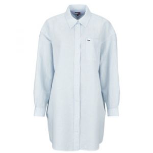 Robe courte Tommy Jeans TJW LINEN SHIRT DRESS EXT Bleu - Taille EU S,EU M,EU L,EU XL,EU XS
