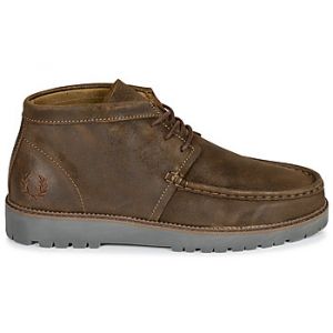 Boots Fred Perry KENNEY MID WAXED SUEDE Marron - Taille 43