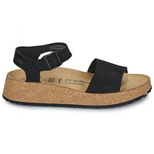 Sandales compens&eacute;es Papillio Glenda LENB Black Noir - Taille 36,37,38,39,40,41