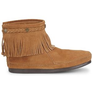 Boots Minnetonka HI TOP BACK ZIP BOOT Marron - Taille 36