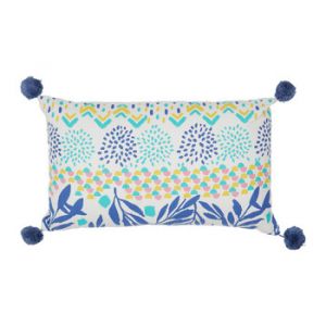 Coussins Jardin d'Ulysse BOH-FLEUR Bleu - Taille 30x50 cm