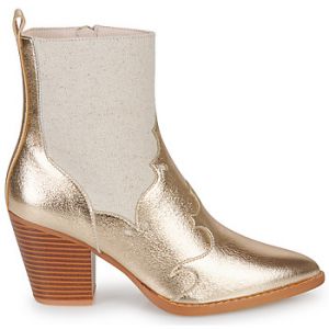 Bottines Vanessa Wu KELSEY Doré - Taille 36,37,38,39,40