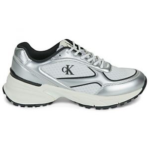 Baskets basses Calvin Klein Jeans HIKE RUNNER LACE UP MESH MIX MET Gris - Taille 36,37,38,39,40,41