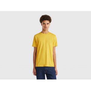 Benetton, T-shirt Jaune Moutarde, size XL, Moutarde, Homme