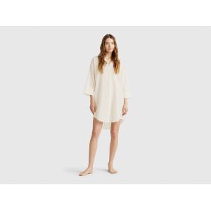 Benetton, Robe Chemise, size XXS, Crème, Femme