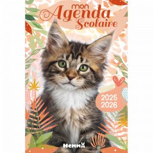 Mon agenda scolaire 2025-2026 Chat (Relié)