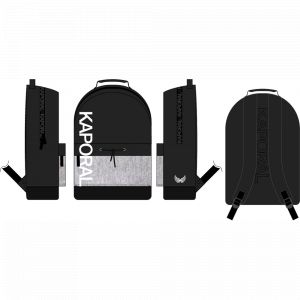 Sac à dos 43cm kaporal noir, matière polyester, dimension (cm) : 30x43x 14. 1 compartiment + 1 poche
