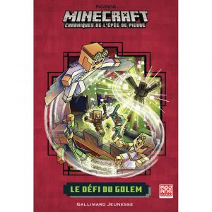 Romans Minecraft - Le Défi du Golem - Chroniques de l'Épée de pierre, tome 5 (Broché)