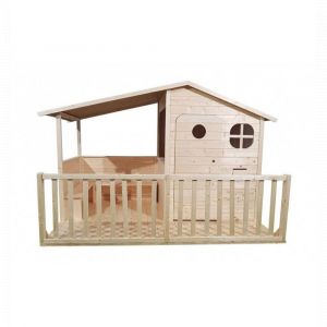 Maison patio Massa bois brut 255x180x160 cm