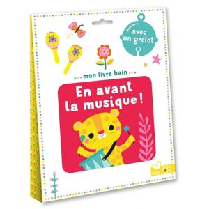 Mon livre bain - En avant la musique ! - avec un grelot (Pochette)