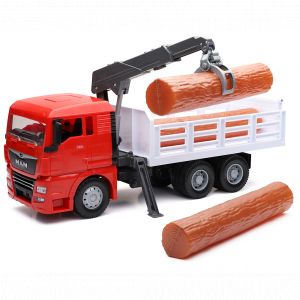 CAMION BENNE MAN TGX GRANITE AVEC GRUE 1/18&deg;