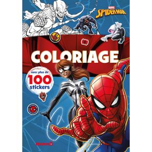 Marvel Spider-Man - Coloriage avec plus de 100 stickers (Spider-Man et Spider-Girl) (Jeunesse)