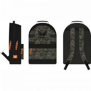 Sac à dos 43cm kaporal militaire, matière polyester, dimension (cm) : 30x43x 14. 2 compartiments + 1 poche