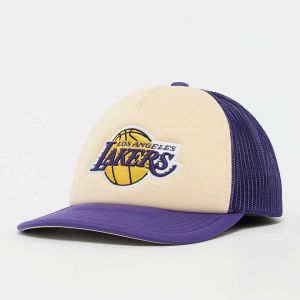 Mitchell & Ness Vintage Block Trucker NBA Los Angeles Lakers Unisex Casquettes pourpre Taille ONE SIZE Accessoires - Couleur pourpre - Taille ONE SIZE