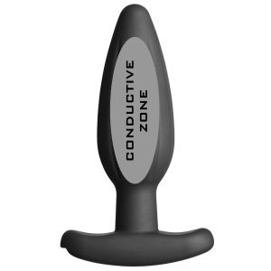 ElectraStim Silicone Noir Rocker Butt Plug - Medium - Noir