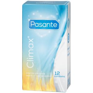 Pasante Climax Préservatifs Chauffants et Rafraîchissants 12 pcs. - Transparent