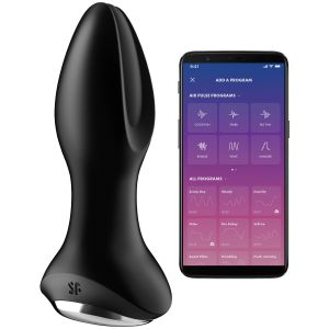 Satisfyer Rotator Plug 2+ Plug Anal Vibrant Rotatif Connecté - Noir