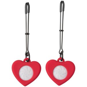 Charmed Light Up Heart Tweezer Pince-tétons - Rouge