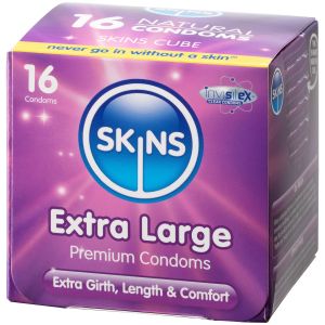 Skins Extra Large Préservatifs 16 pcs - Transparent