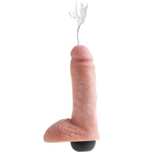 King Cock Gode éjaculateur réaliste de 20 cm - Nude