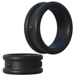 Fantasy C-Ringz Max Width Silicone Rings - Noir