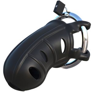 Fantasy C-Ringz Hardcore Silicone Cock Blocker - Noir