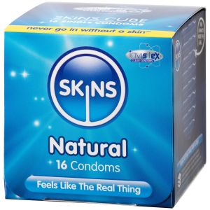 Skins Natural Lot de 16 Préservatifs - Transparent