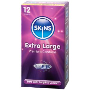 Skins Préservatifs Extra Large 12 pcs - Transparent