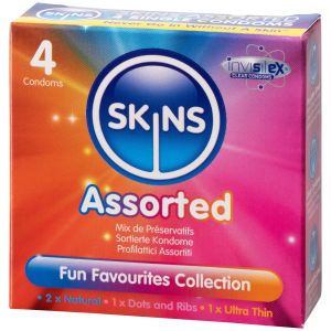 Skins Assortiment Préservatifs 4 pcs - Noir
