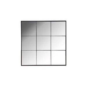 Miroir modèle verrière - Noir - 80x80cm