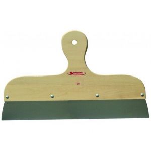 Couteau à enduire inox monture/manche bois 35cm