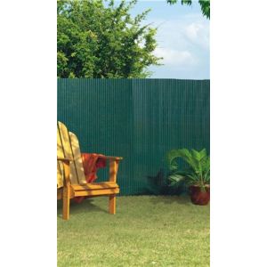 Canisse simple face - PVC - Vert - 1x3m