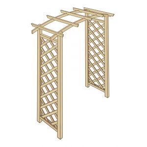 PERGOLA ROSE ARC 520x1300x2215