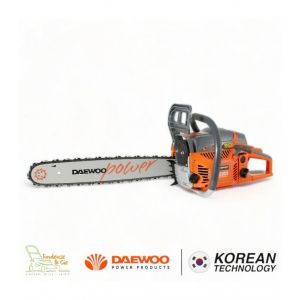 Tronçonneuse thermique professionnelle 54,6cc 3,3cv guide 50 cm anti vibration DAEWOO DCS5820