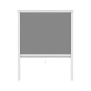 Moustiquaire enroulable fenêtre - Verticale - Alu - Blanc - 180x160cm