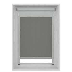 Store enrouleur occultant SK06 S06 gris pour fenêtre de toit 114x118