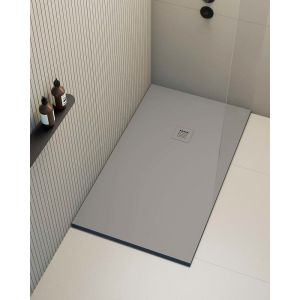Receveur de douche extraplat rectangulaire gris foncé 75x170 cm Hos's