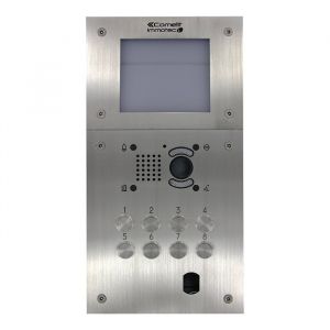 COMELIT - Platines Antivandale 8 boutons gravés inox Vidéo - PIB08VIPTT