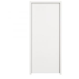 Bloc-porte poussant gauche H.204 x l.83 MDF BLANC