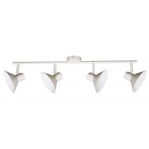 Plafonnier Arc Icone - Blanc cr&egrave;me - 4 ampoules