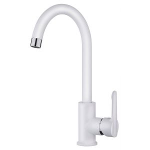 Mitigeur &eacute;vier haut ch&ecirc;ne blanc nf