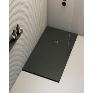 Receveur de douche extraplat rectangulaire noir 75x170 cm Hos's
