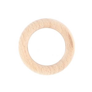 10 anneaux tringle à rideaux, diamètre 56mm bois brut