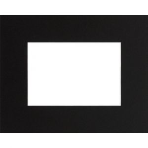Passe-partout noir 18x24cm ouverture 13x18cm
